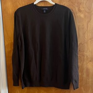 Lands' End Women’s Chocolate Brown Crewneck Sweater